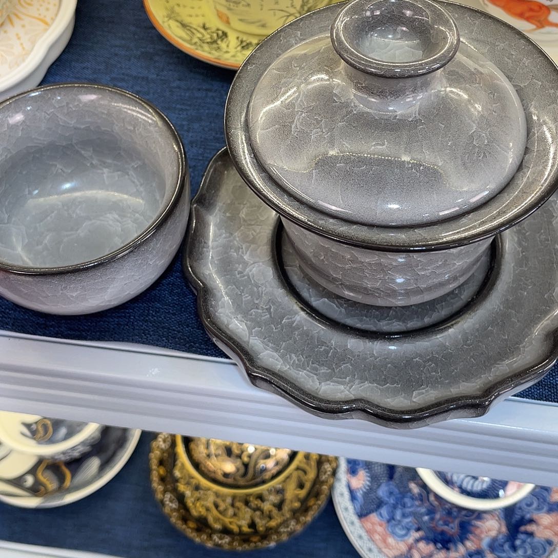 陶景德陶瓷盖碗茶具