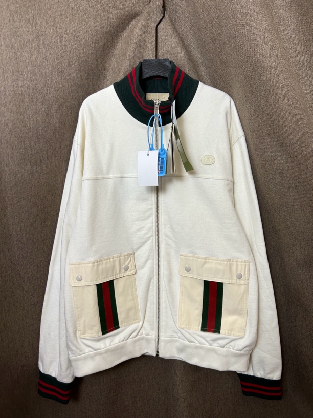 99新 GUCCI/古驰 白色休闲外套