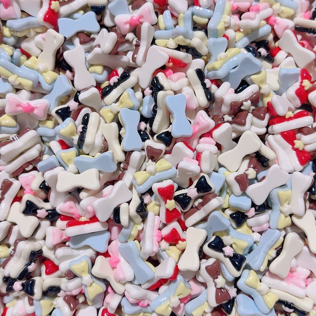 塑料想念金粉迷你五星蝴蝶结2小杯