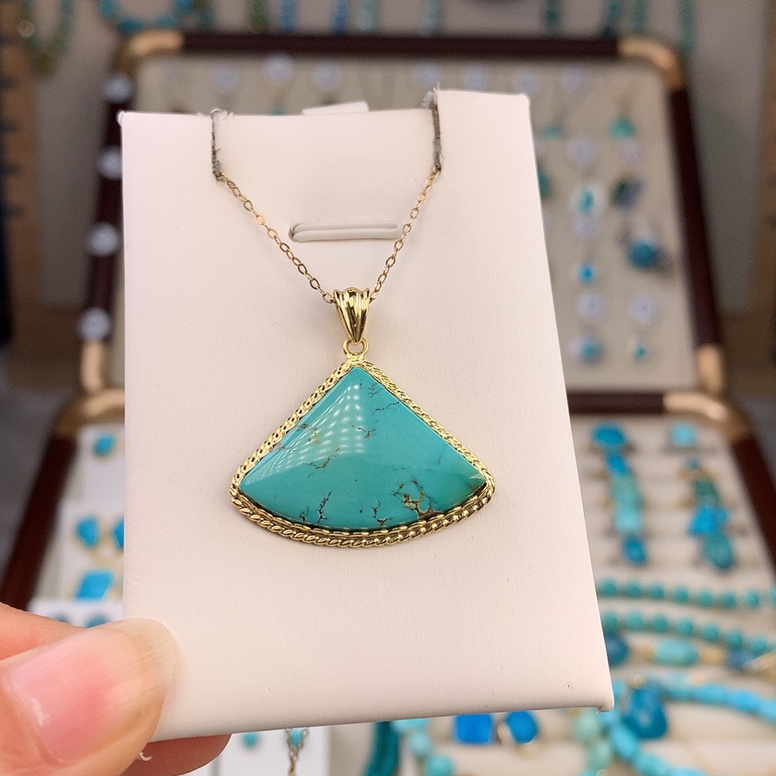 绿松石未镶嵌吊坠(不含链)