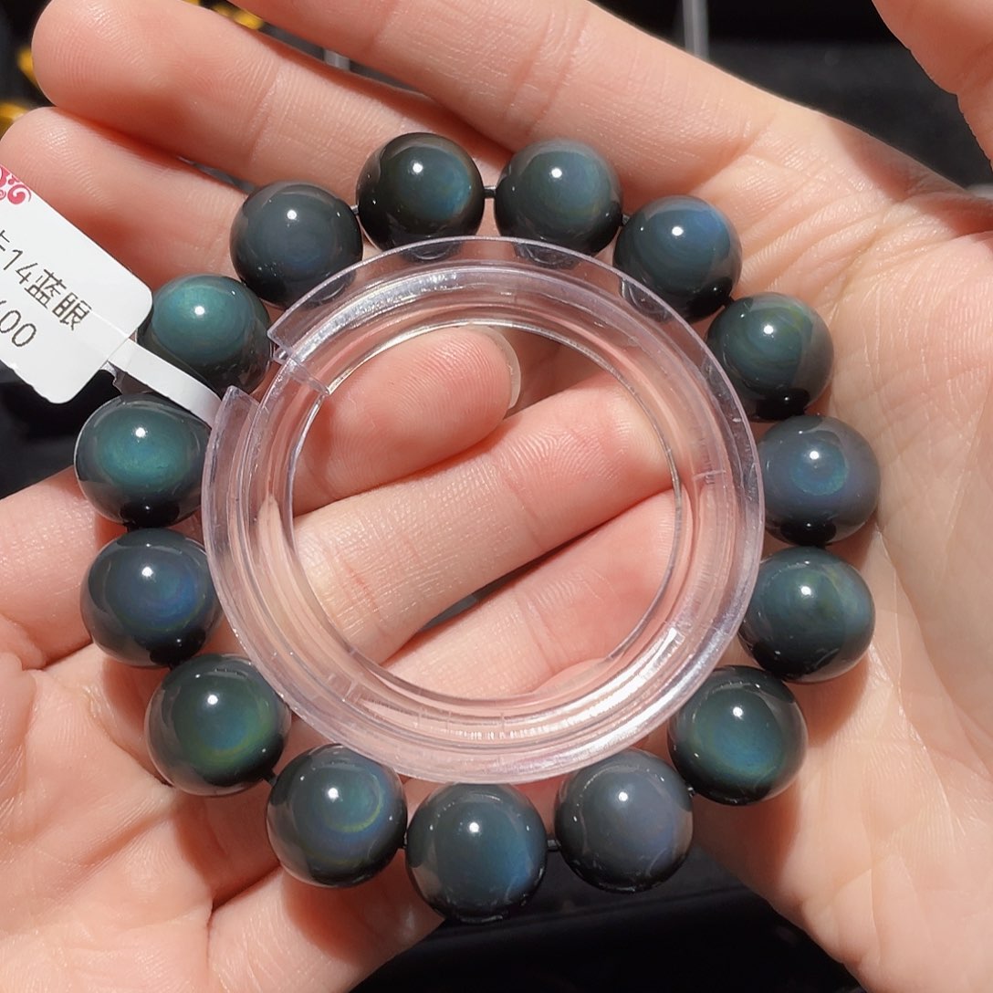 黑曜岩手链未镶嵌水