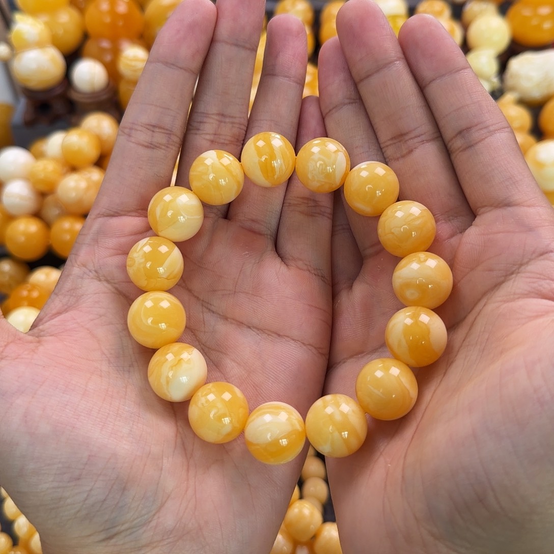 琥珀未镶嵌珠宝奇石16mm同料