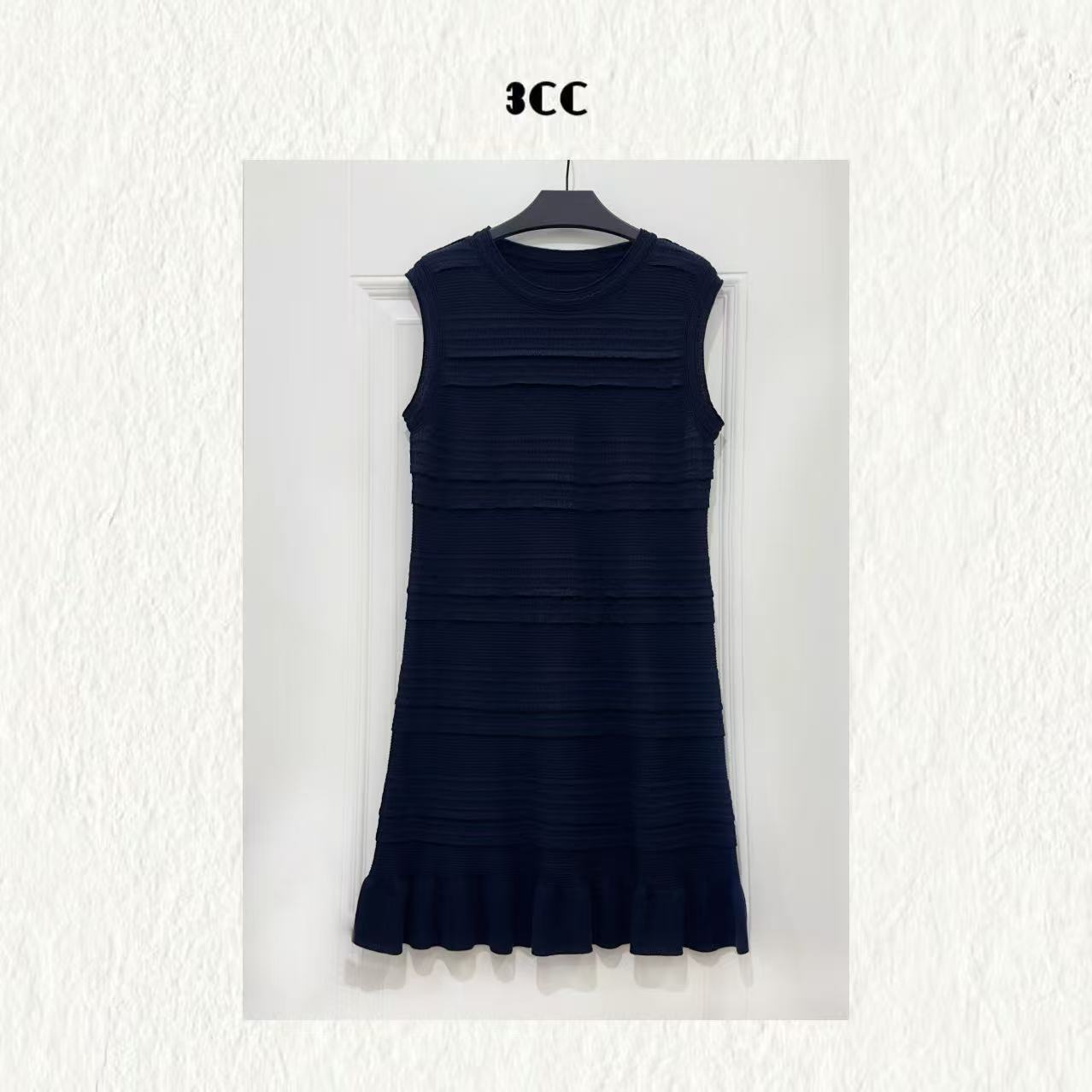 3CC【巴黎序幕】进口斯托尔机织48支32.6绵羊毛重工连衣裙女89226