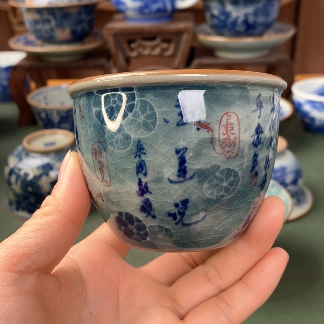 杯景德镇陶瓷手工手绘