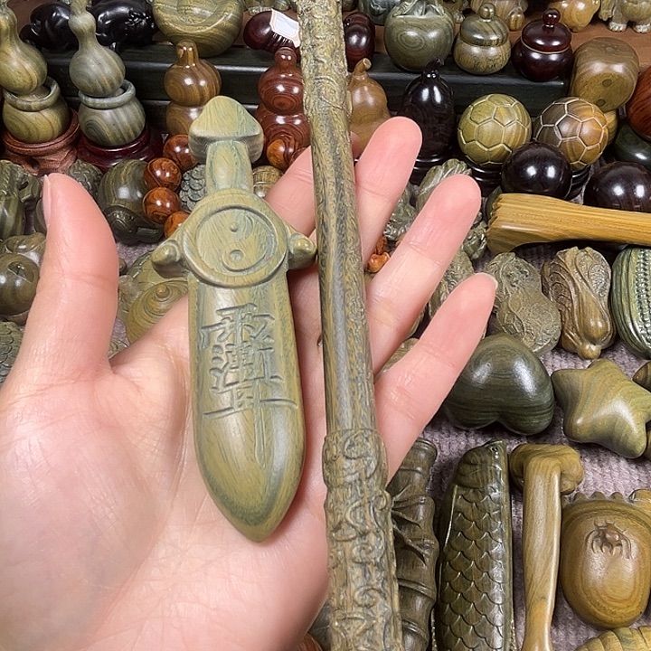 ～***～木阿根廷绿檀宝剑 金箍棒