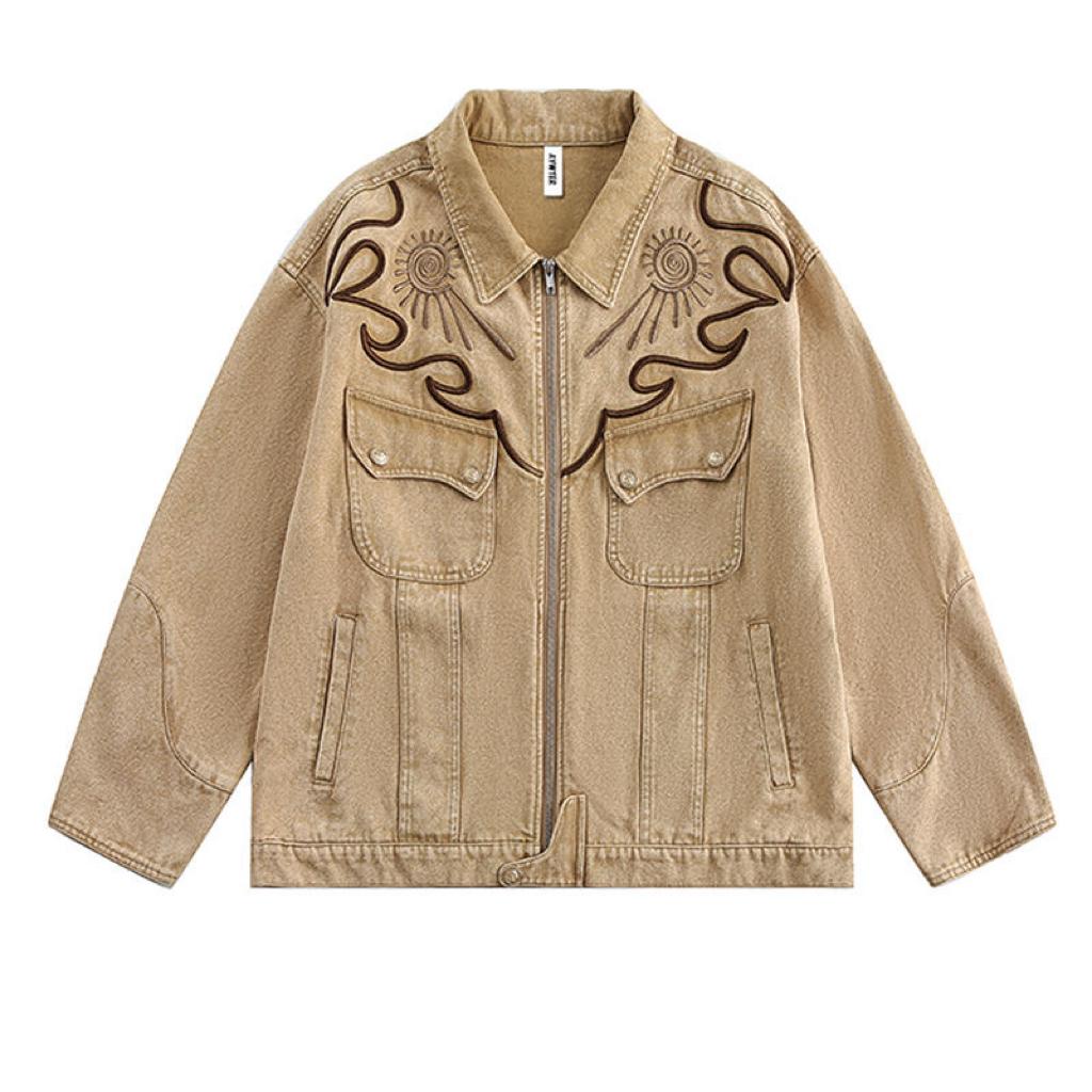 主播推荐~301-350复古宽松美式休闲百搭时尚牛仔外套