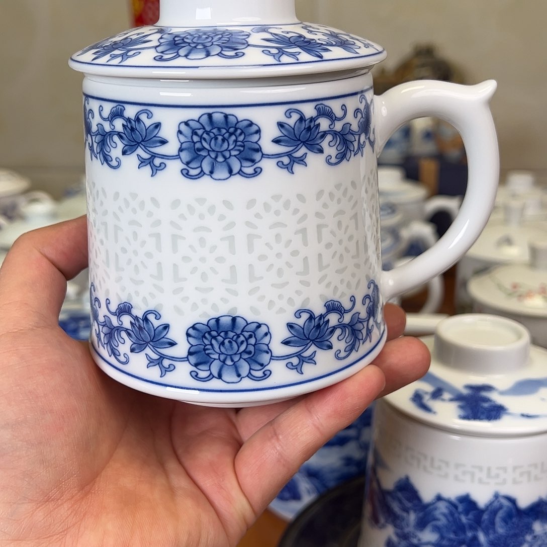 波**?景德镇陶瓷高温办公杯