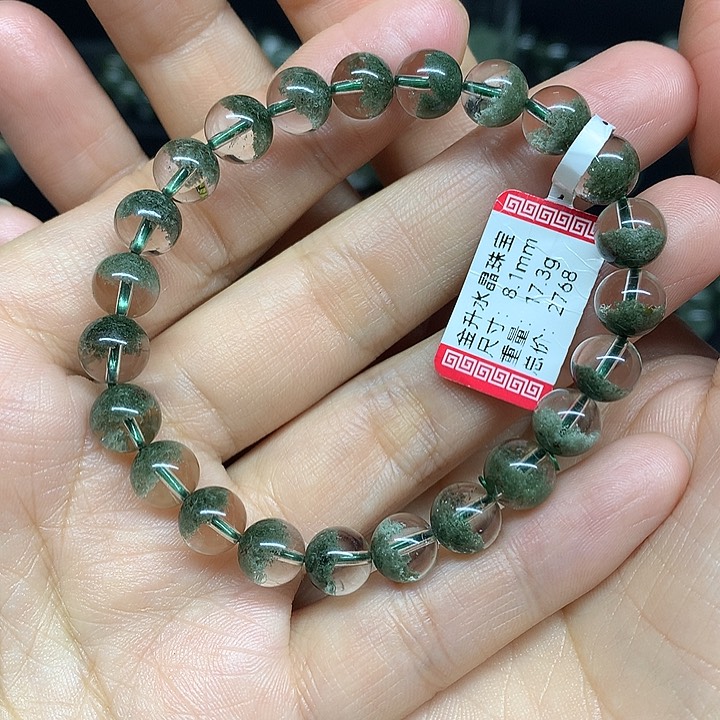 水晶手串未镶嵌天然水晶