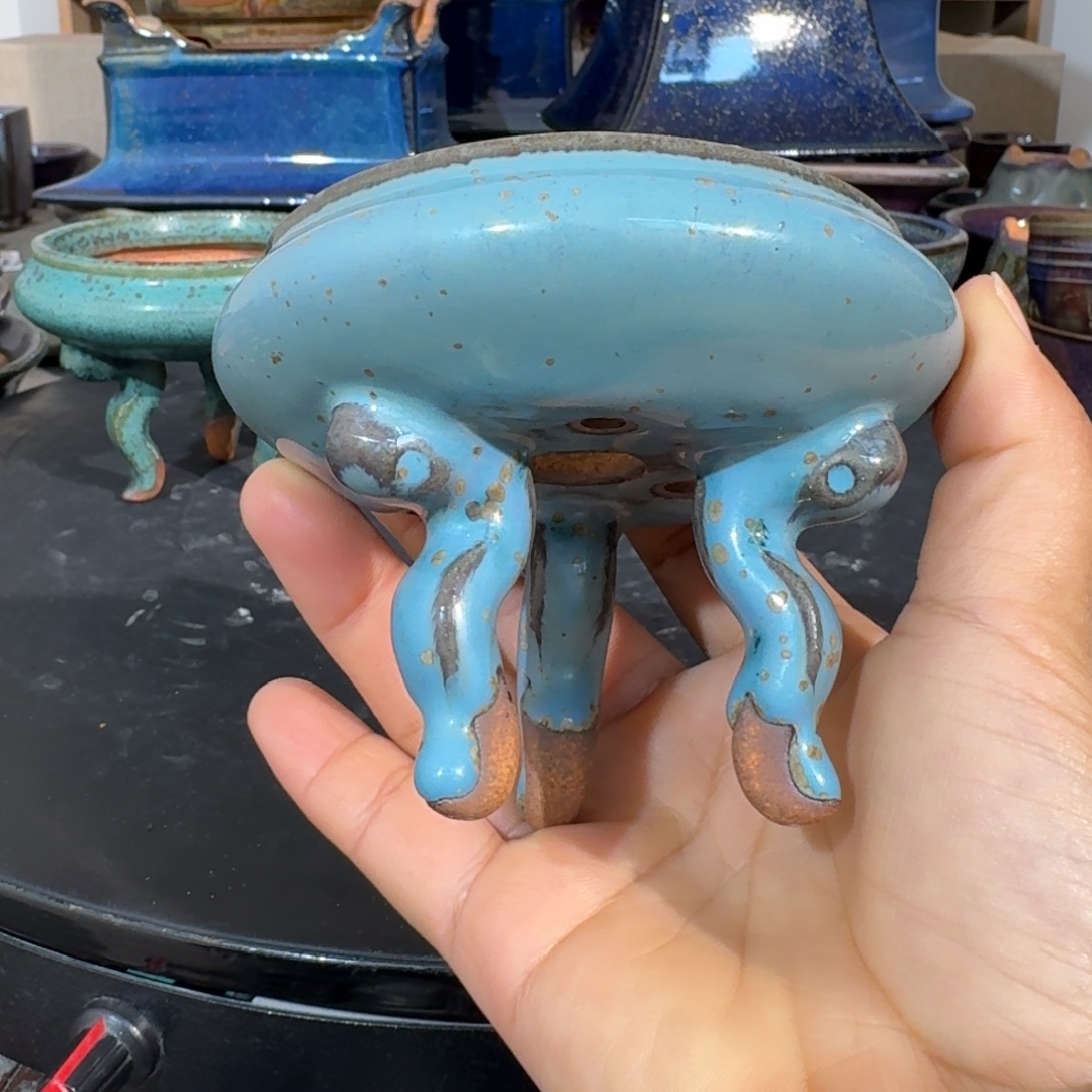 水***珑摆件陶觉象钧创盆景艺术