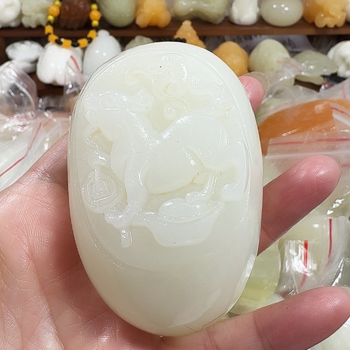 老***金砖雕石头手把件不退不换