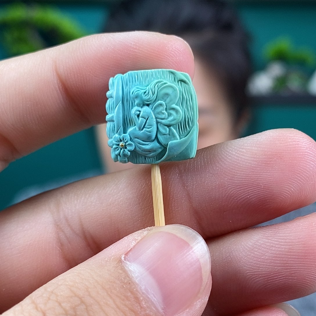 绿松石珠宝奇石未镶嵌