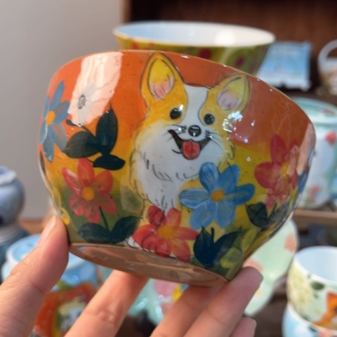 炉景德镇釉下手绘陶瓷 