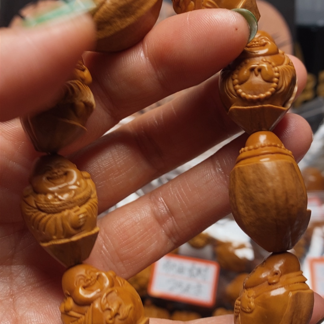 橄榄核手串/手链包衣弥勒