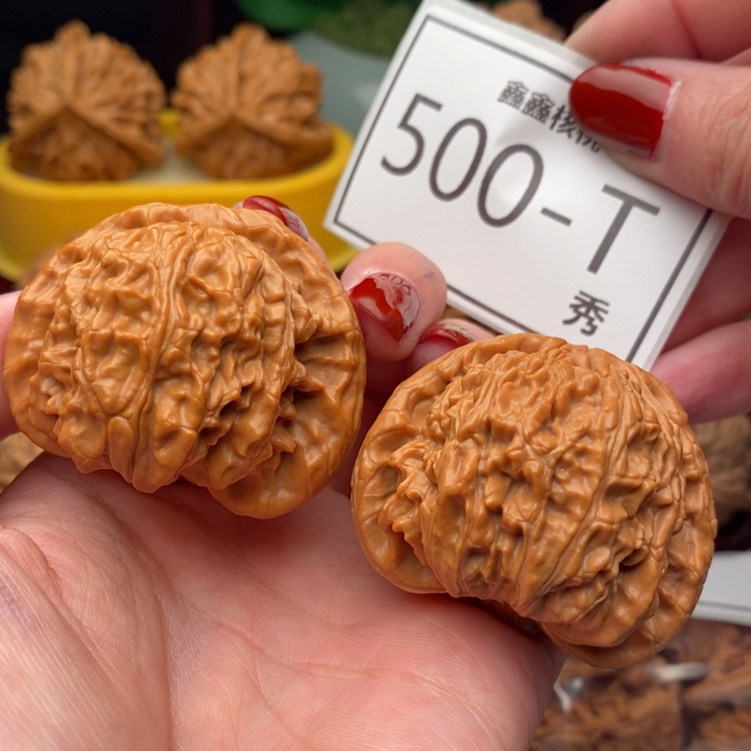 文玩核桃把件白狮44