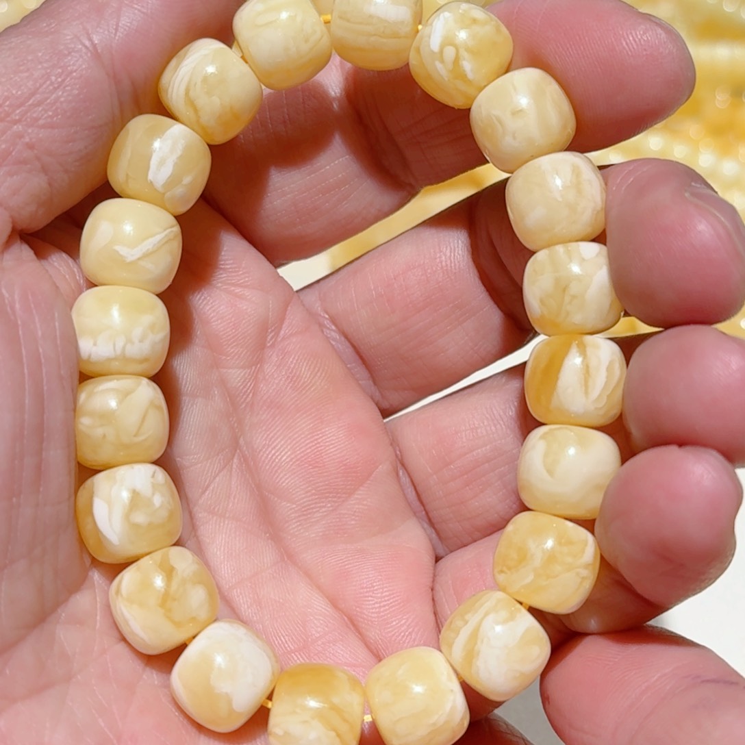 蜜蜡手链未镶嵌琥珀蜜蜡手串11.3mm