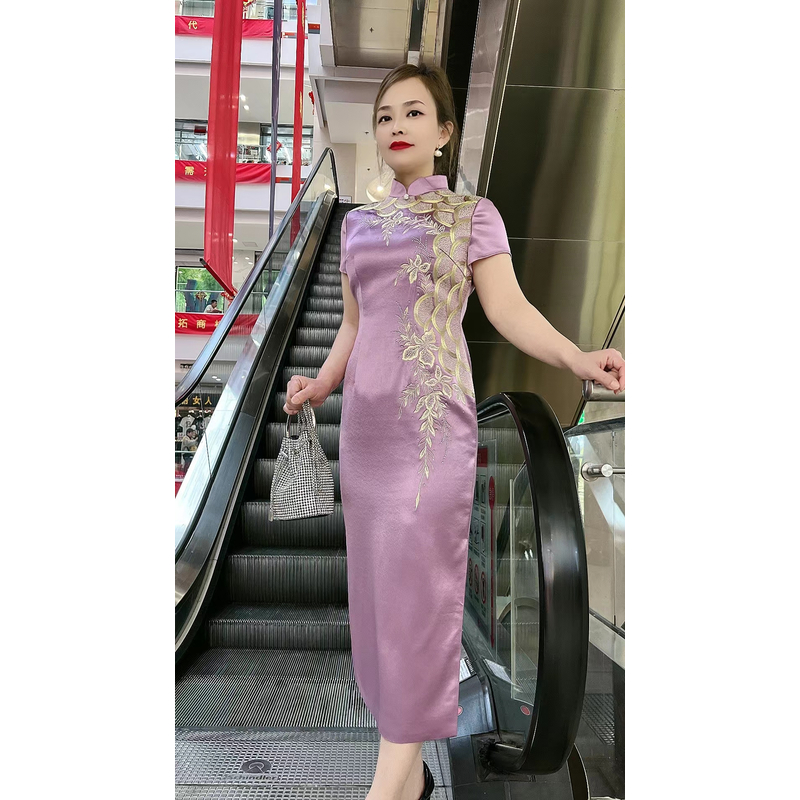 依诺 8809 醋酸旗袍