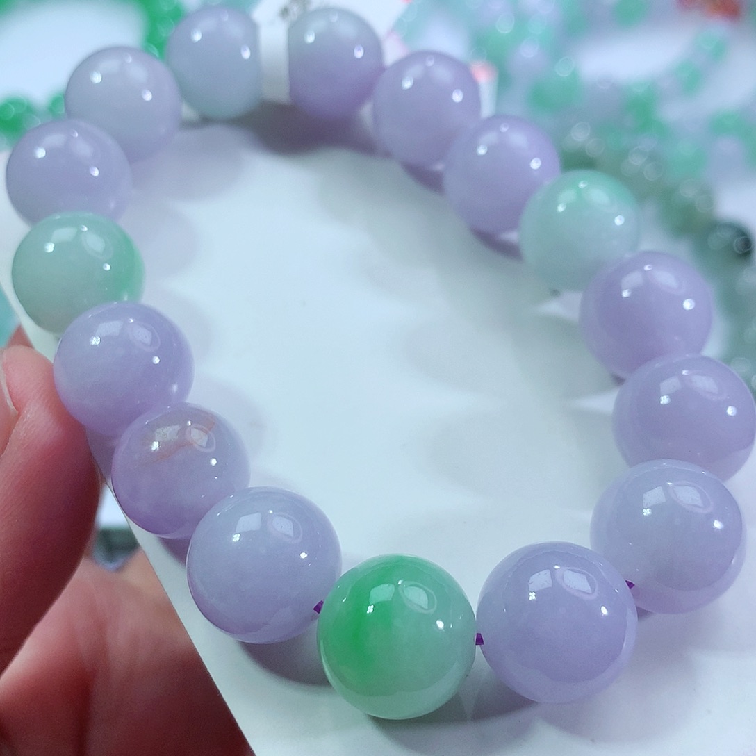 翡翠手链未镶嵌卡13