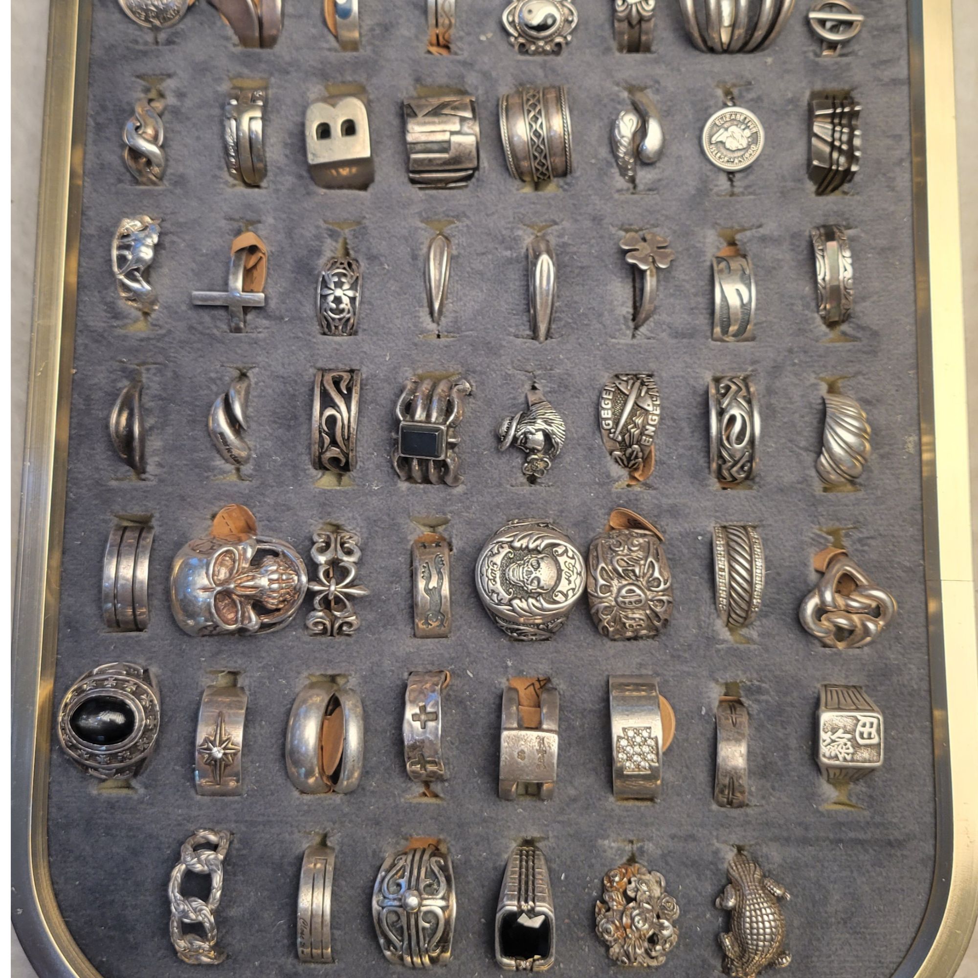 合金珐琅戒指 彩色时尚国潮个性百搭中古手工复古情侣戒指