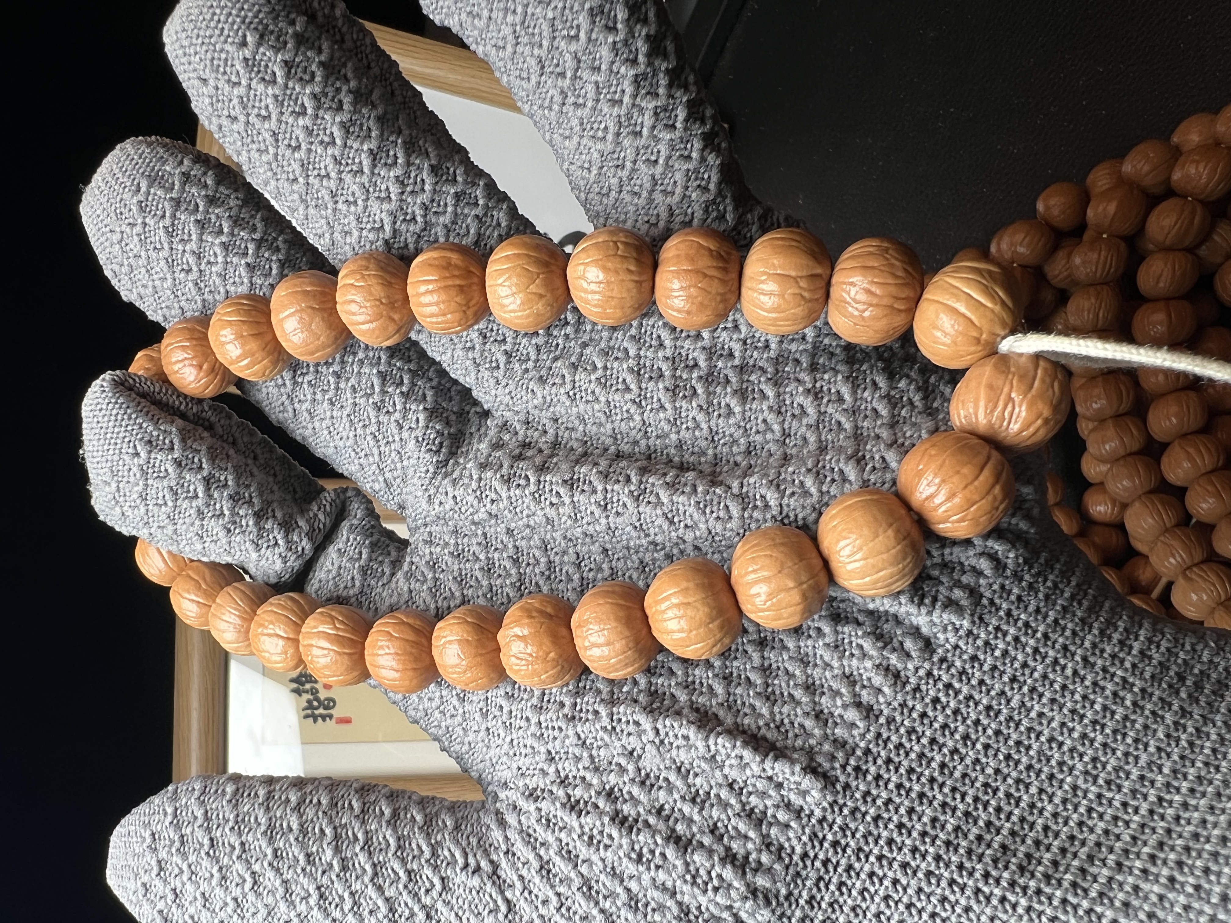 【观山出品】猴头核桃手串南瓜手持11-12mm左右 原皮原色