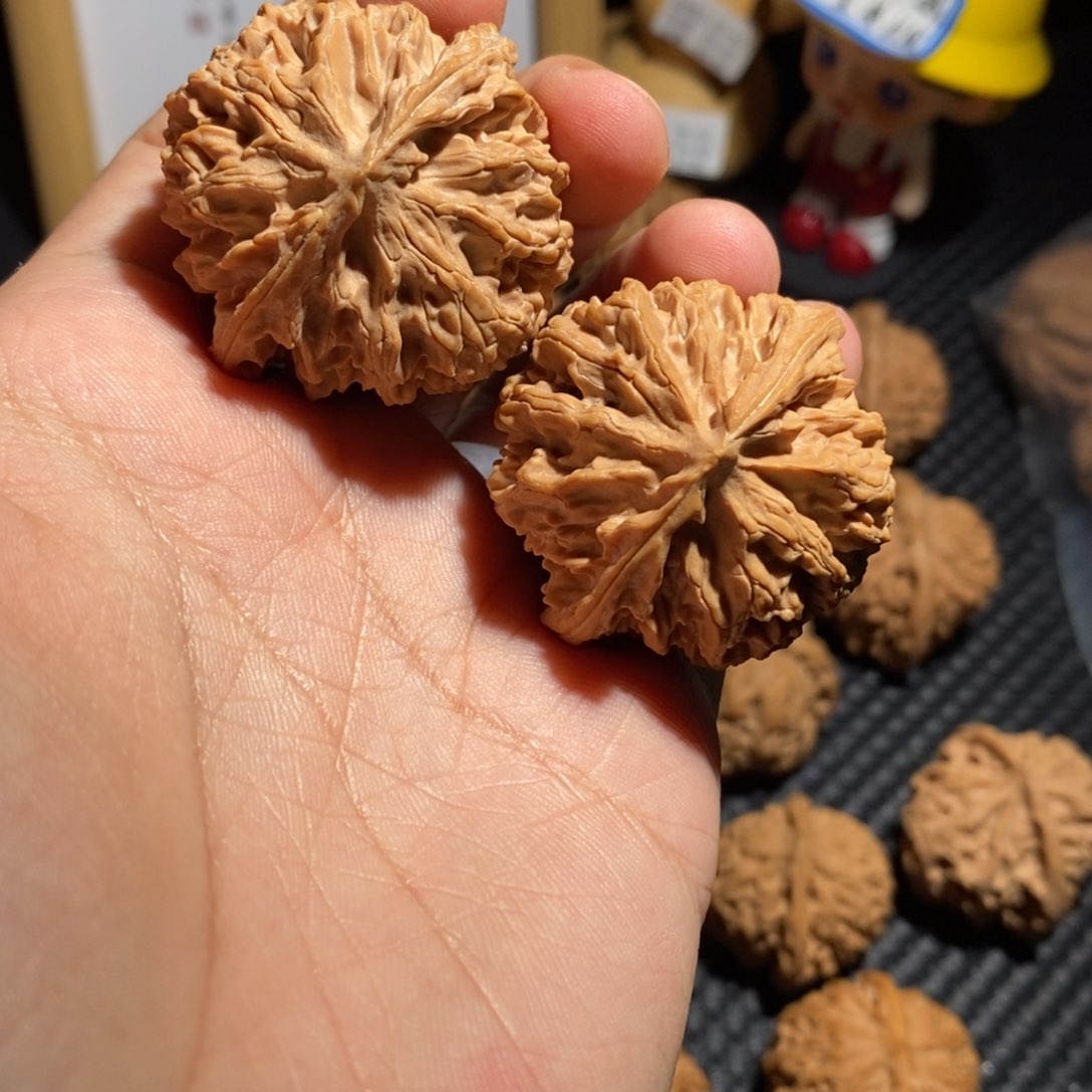 文玩核桃把件苹果圆原装全品