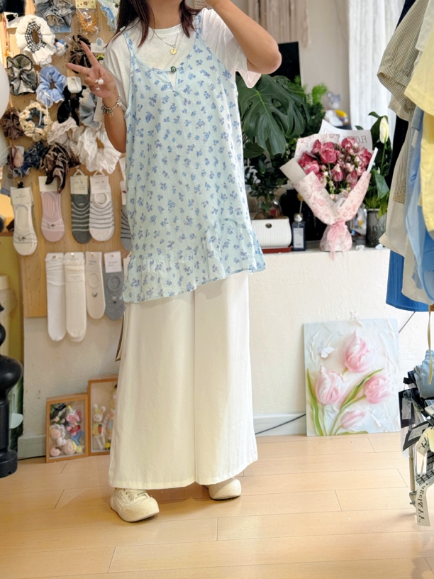 [多囍]定制小白裤风凉裤