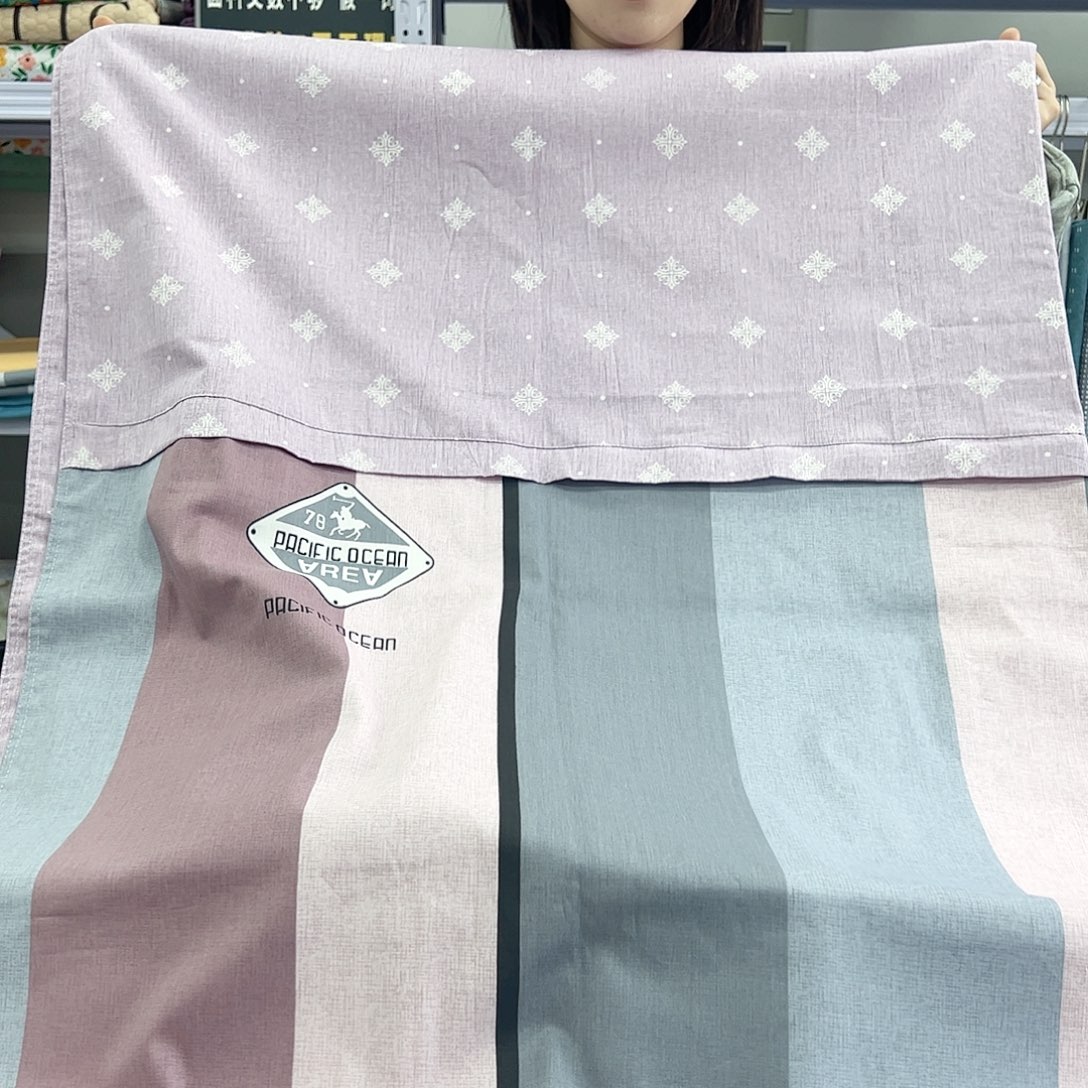 棉棉棉紫条格8999