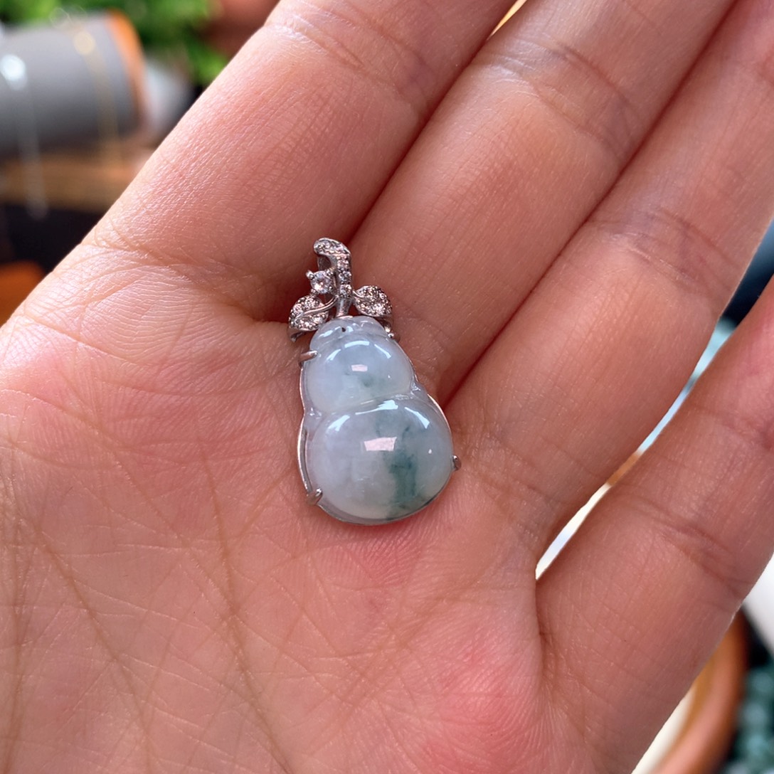 颈饰银S925镶嵌翡翠宁****店