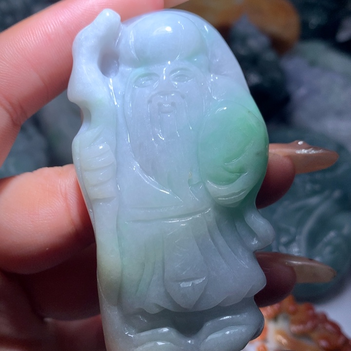 翡翠未镶嵌颈饰保真天然A货翡翠