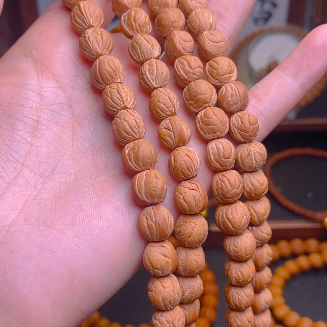 星***峯手串桃核龙纹桃核