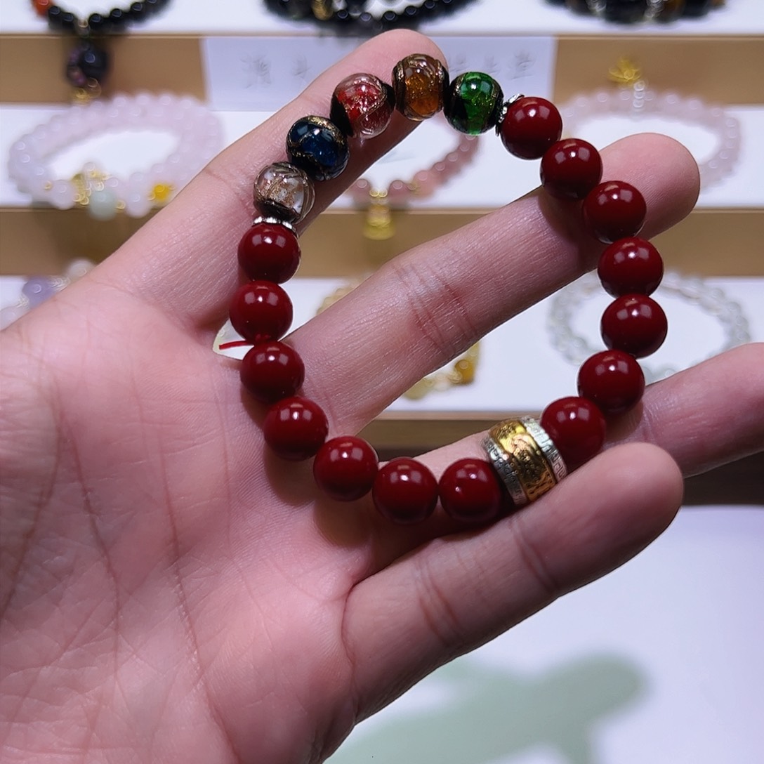 石英质玉手串未镶嵌朱砂