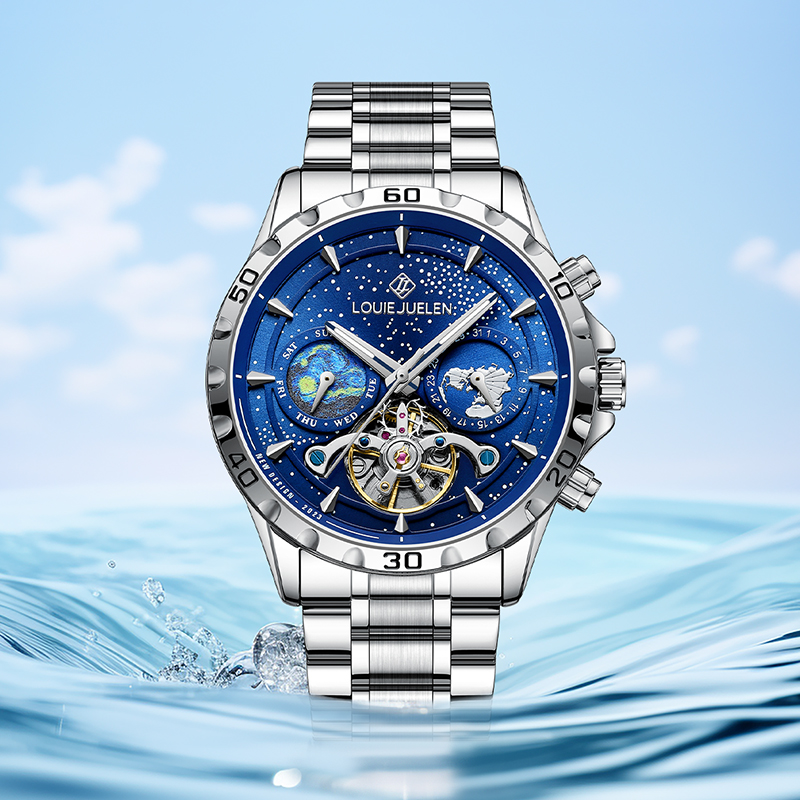【中发专属】星辰大海100％全新男士机械腕表LOUIEJUELEN-9405 C
