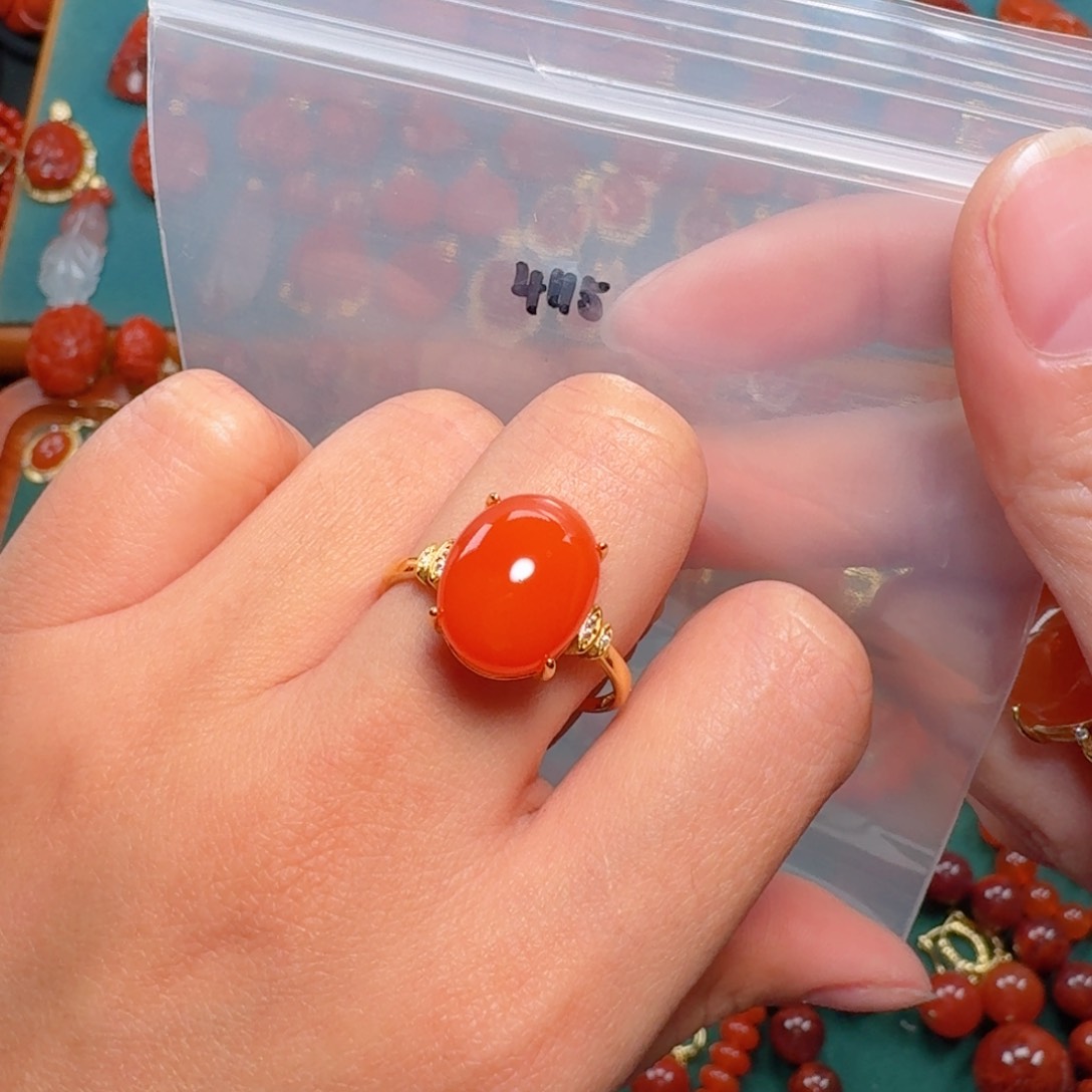 南红玛瑙南红银S925镶嵌