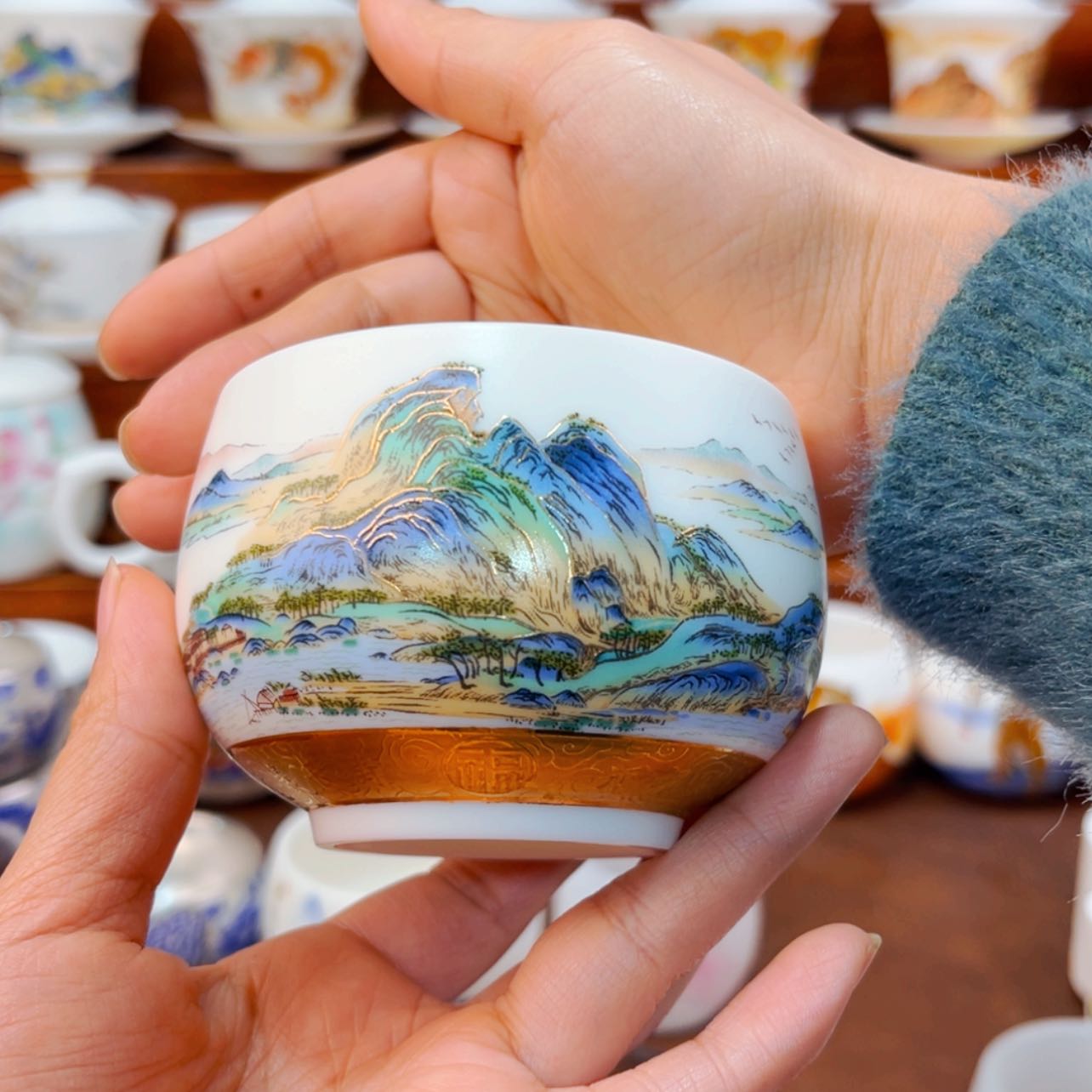 【闪购商品】高货羊脂玉瓷陶瓷茶具