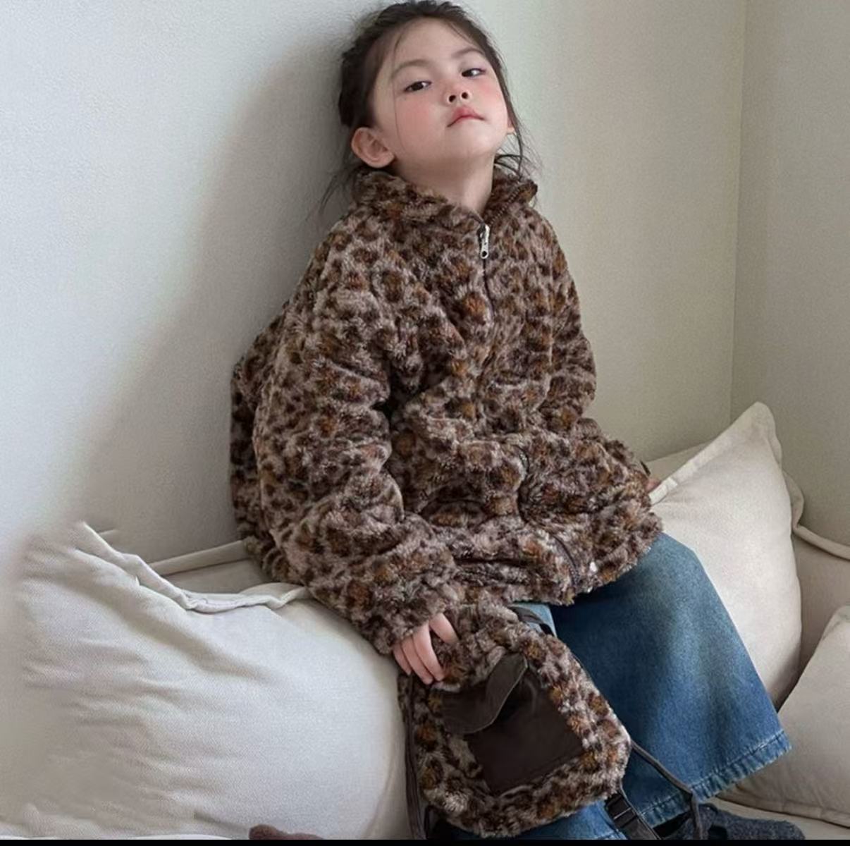 no退no换！新款冬季棉服豹纹外套