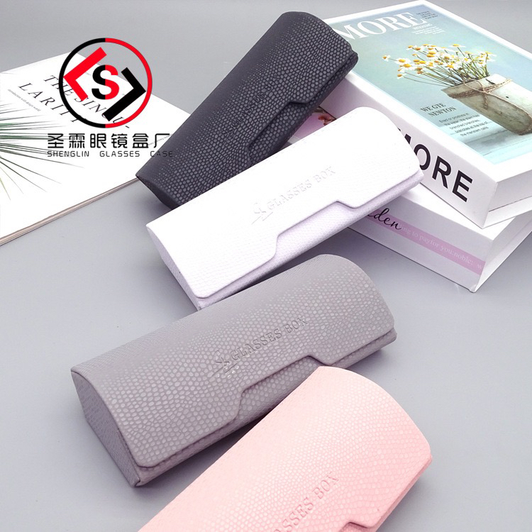 亮晶晶中少口手工盒眼镜盒时尚简约男便携女磁石近视盒厂家印logo