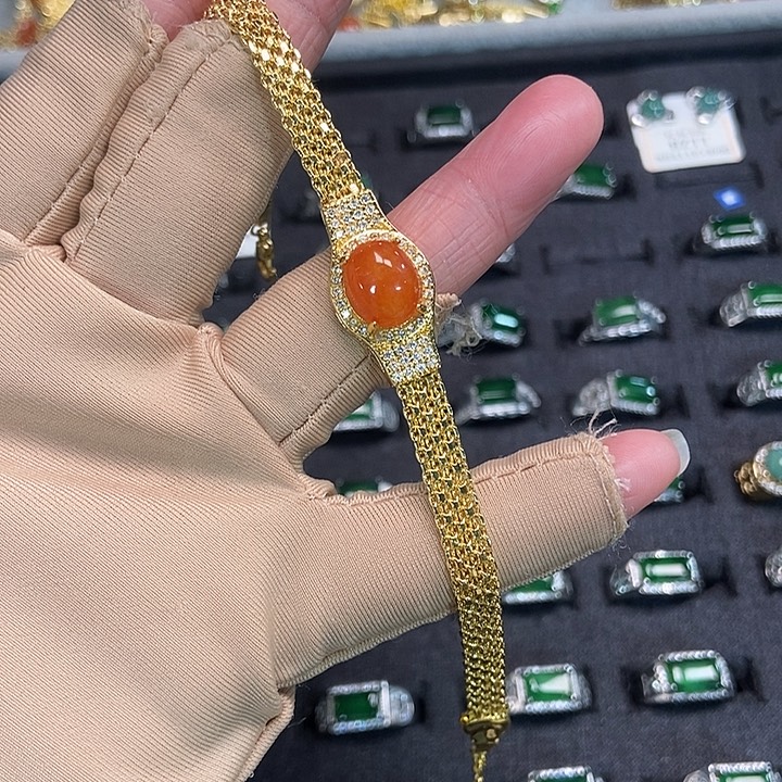 翡翠未镶嵌手链手链