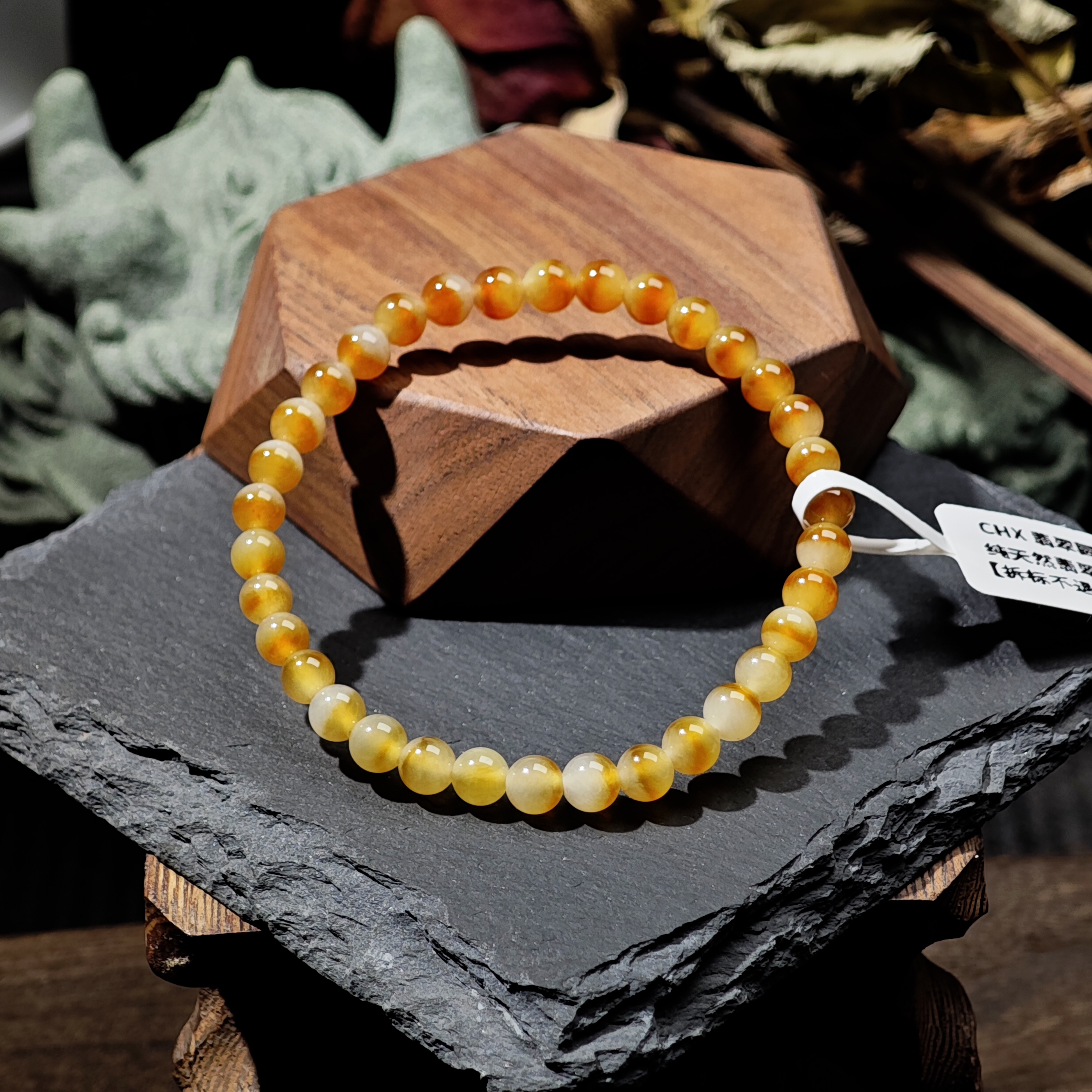 [单品]A1781(卡5.5 )缅甸天然翡翠珠冰种翡翠A级货手串48小时鉴赏