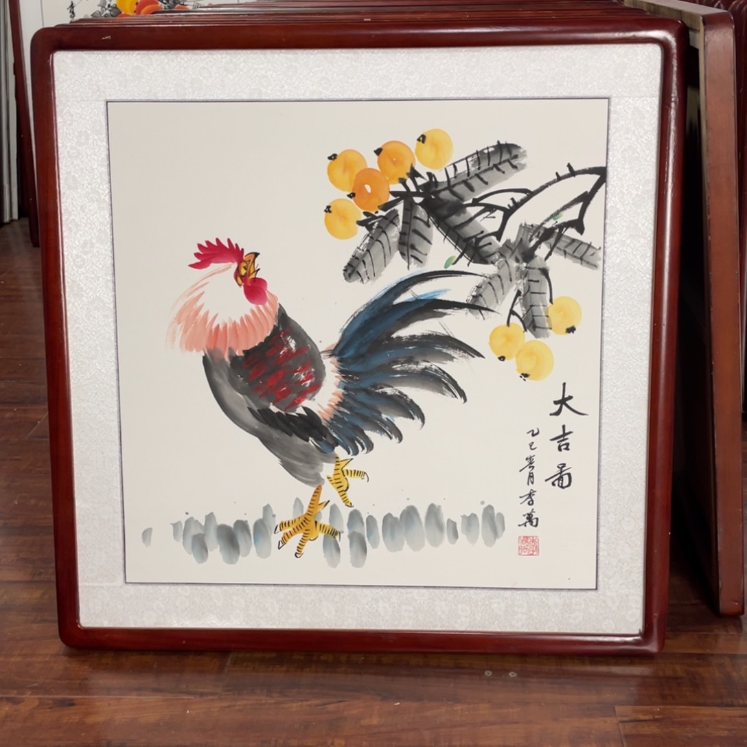 国画带框尺寸63*63厘米