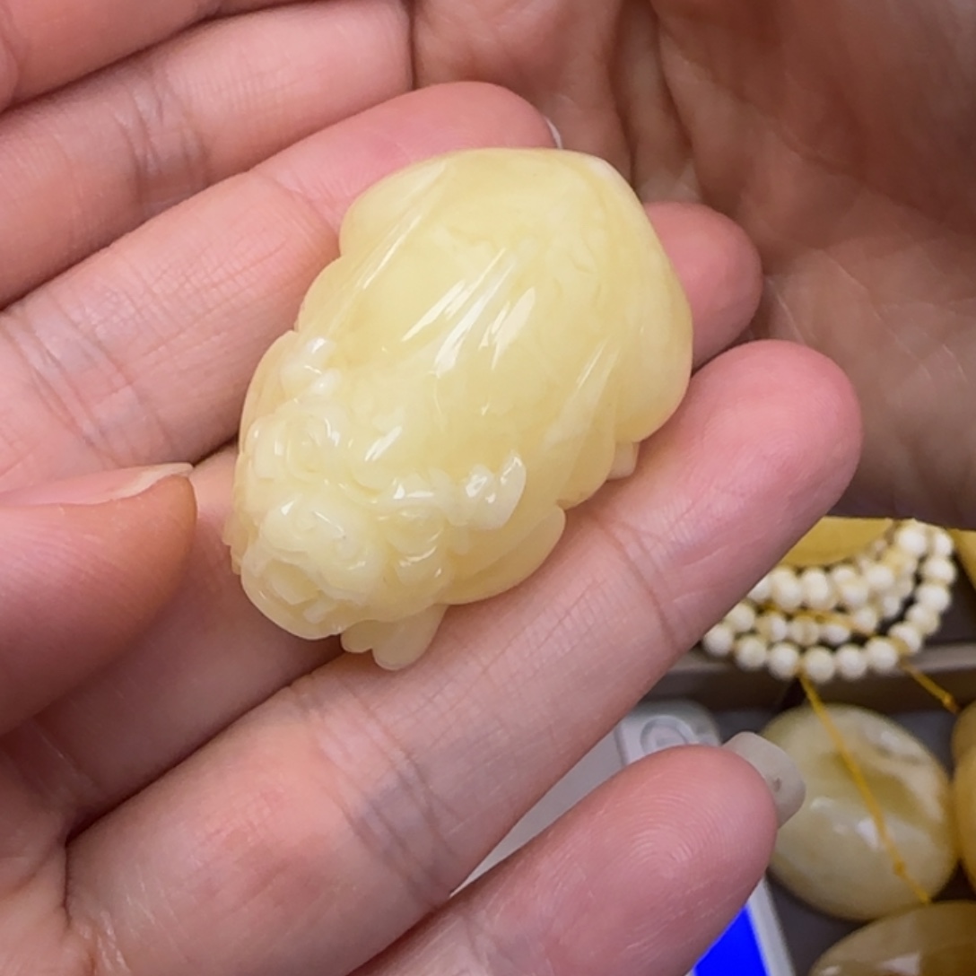 蜜蜡颈饰未镶嵌天然蜜蜡