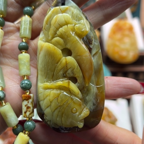 岫玉挂件未镶嵌挂件