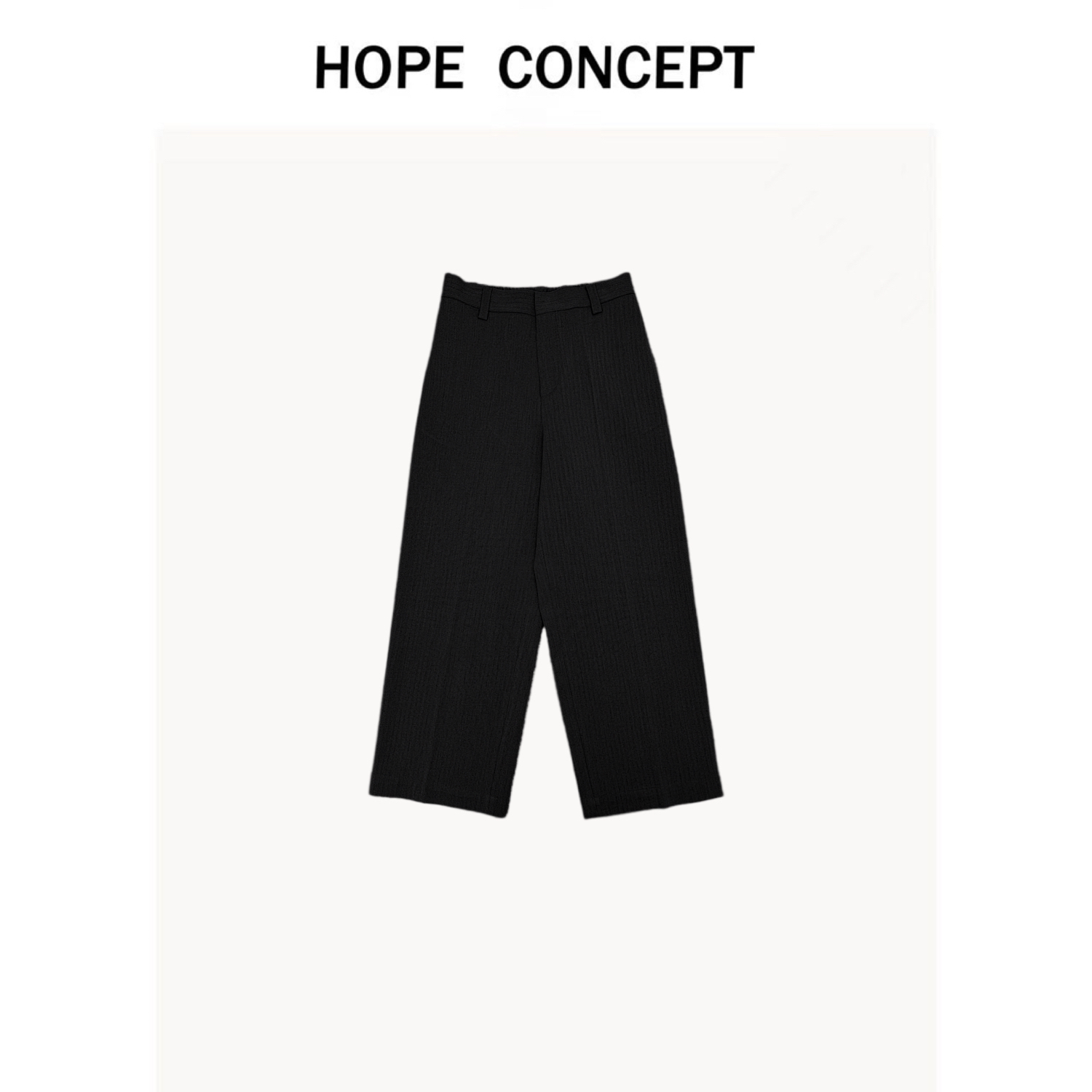 25048#HOPE CONCEPT一条满足秋冬搭配的高级感老钱压褶直筒西裤