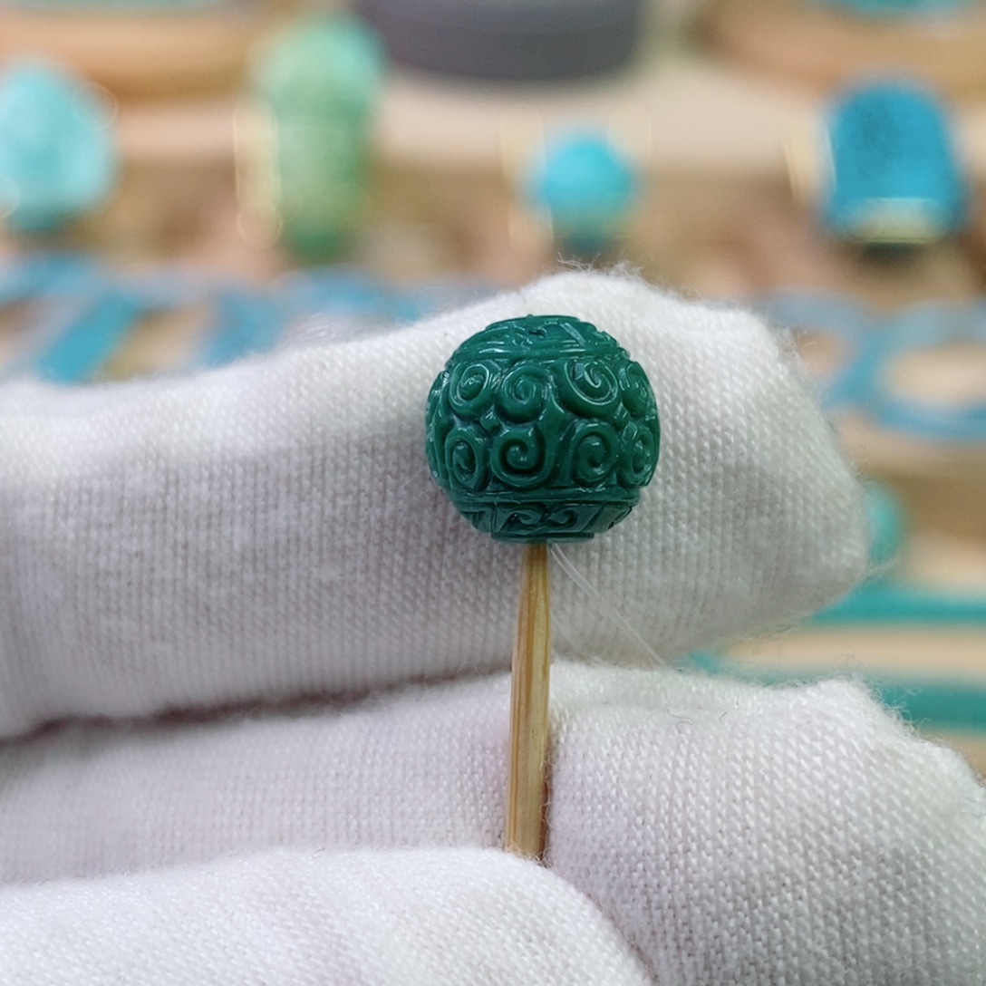 绿松石未镶嵌珠宝奇石10mm