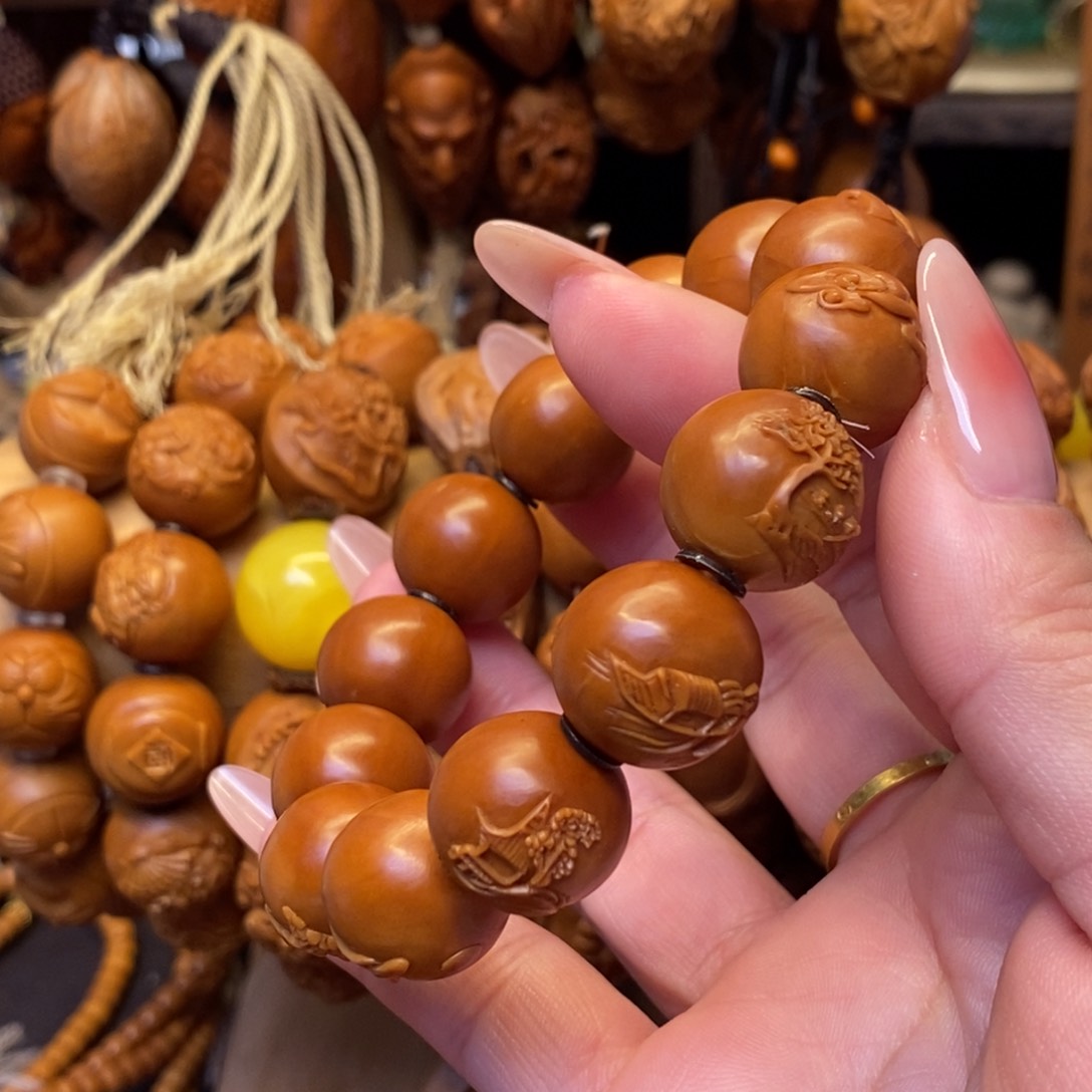 橄榄核手串/手链山水园林