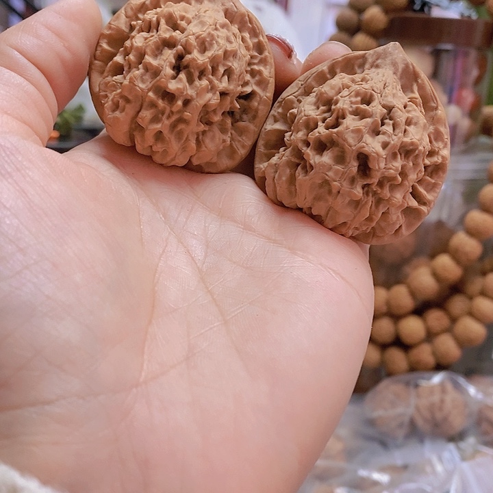 【闪购商品】文玩核桃把件43麒麟纹官帽