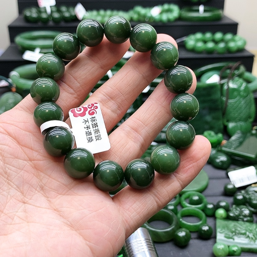 【闪购商品】和田玉（碧玉）手链未镶嵌l****g