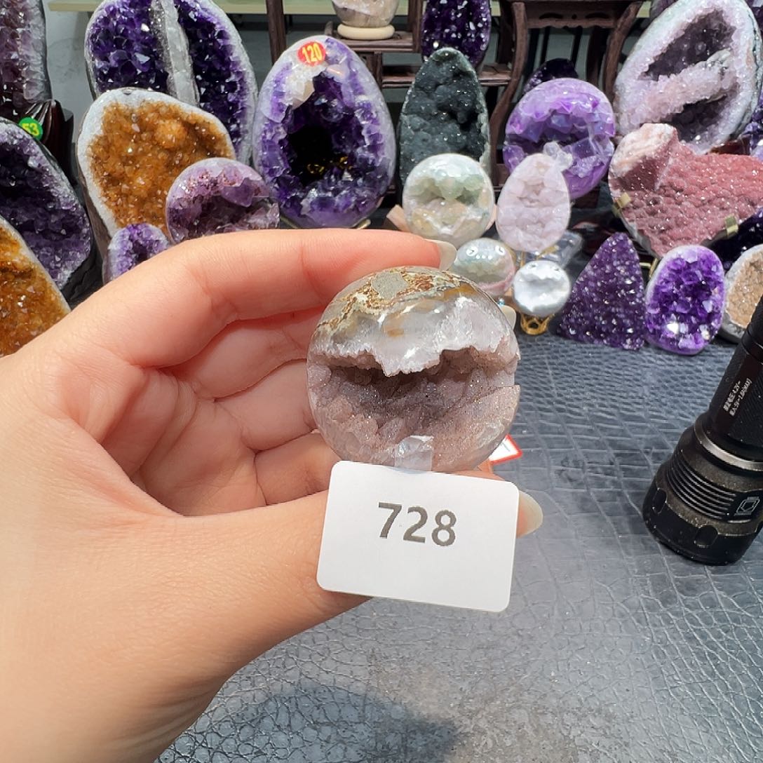 未镶嵌紫晶珠宝半成品