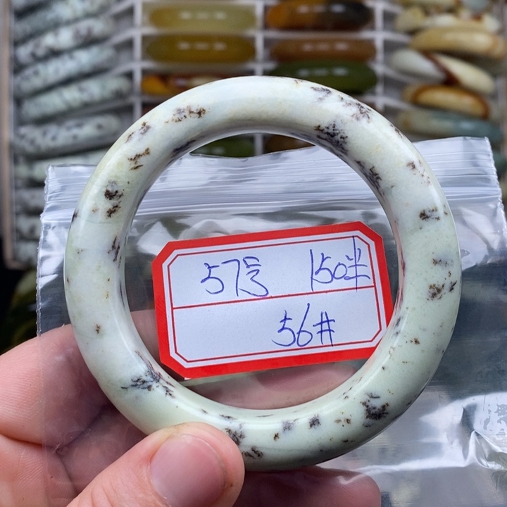 未镶嵌蛇纹石玉手绳俄*斯