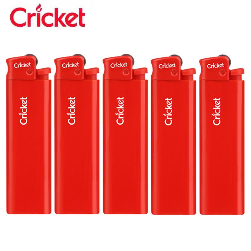 进口cricket草蜢烈日红红火火中国红一次性打火机防爆砂轮机
