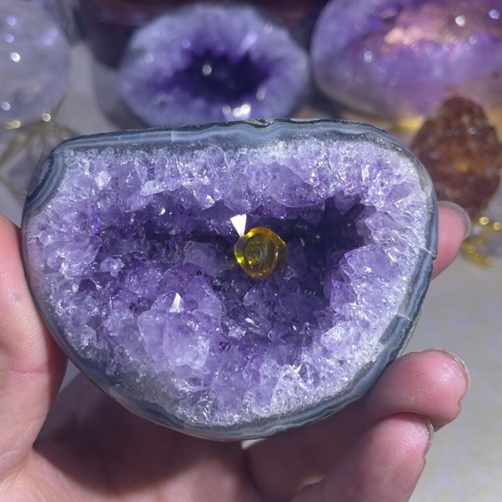 紫晶钱袋子未镶嵌