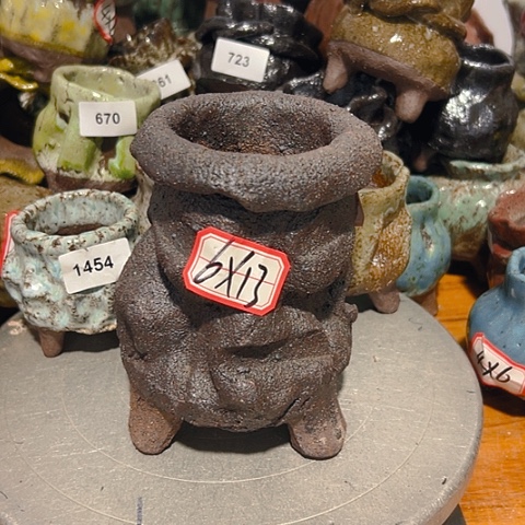 粗陶花盆手工花盆制作